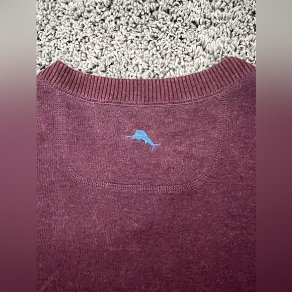 Tommy Bahama Flip Coast Abaco Reversible Sweater In Merlot Blue Men’s Size XL - Picture 6 of 7